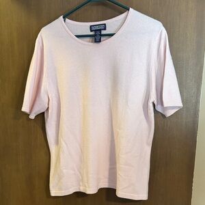 Land’s End 100% Cashmere Short Sleeved Sweater